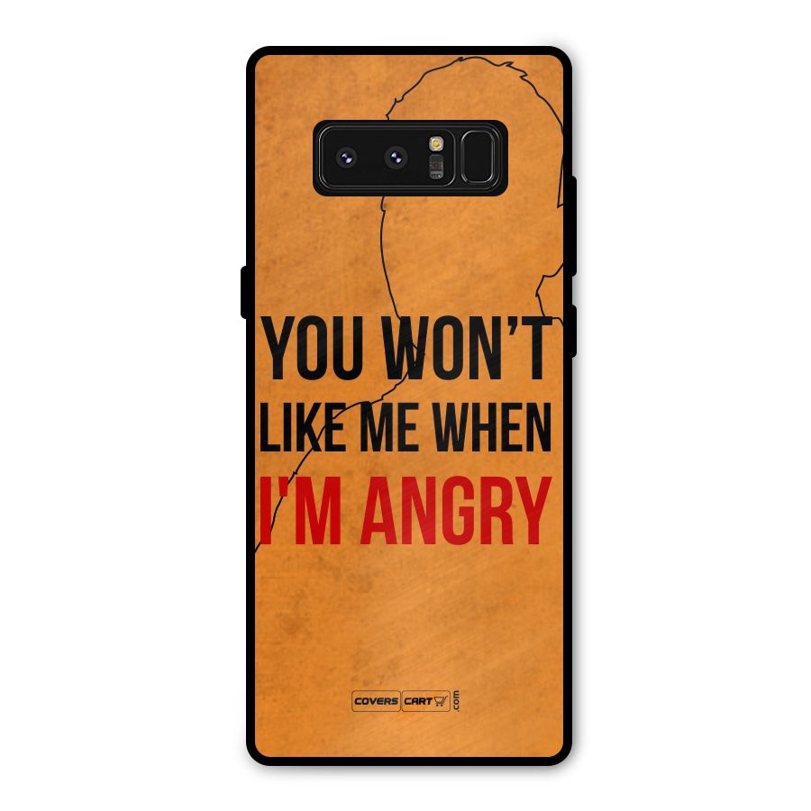 I m Angry Metal Back Case for Galaxy Note 8