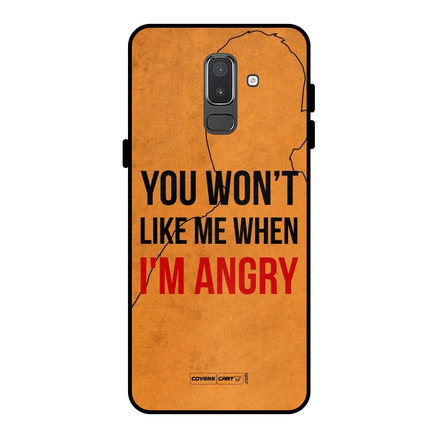 I m Angry Metal Back Case for Galaxy On8 (2018)