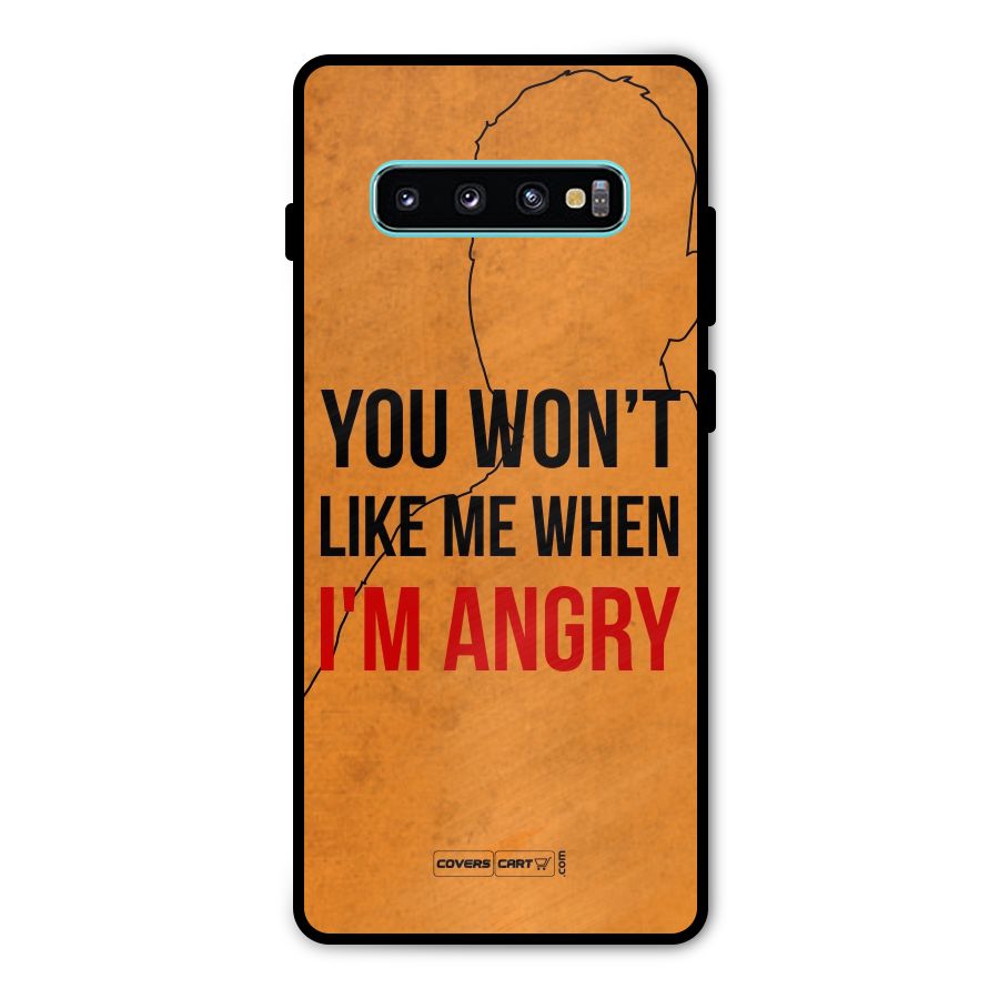 I m Angry Metal Back Case for Galaxy S10 Plus