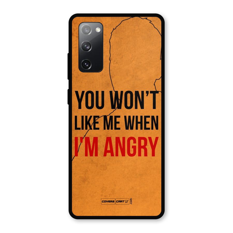 I m Angry Metal Back Case for Galaxy S20 FE 5G