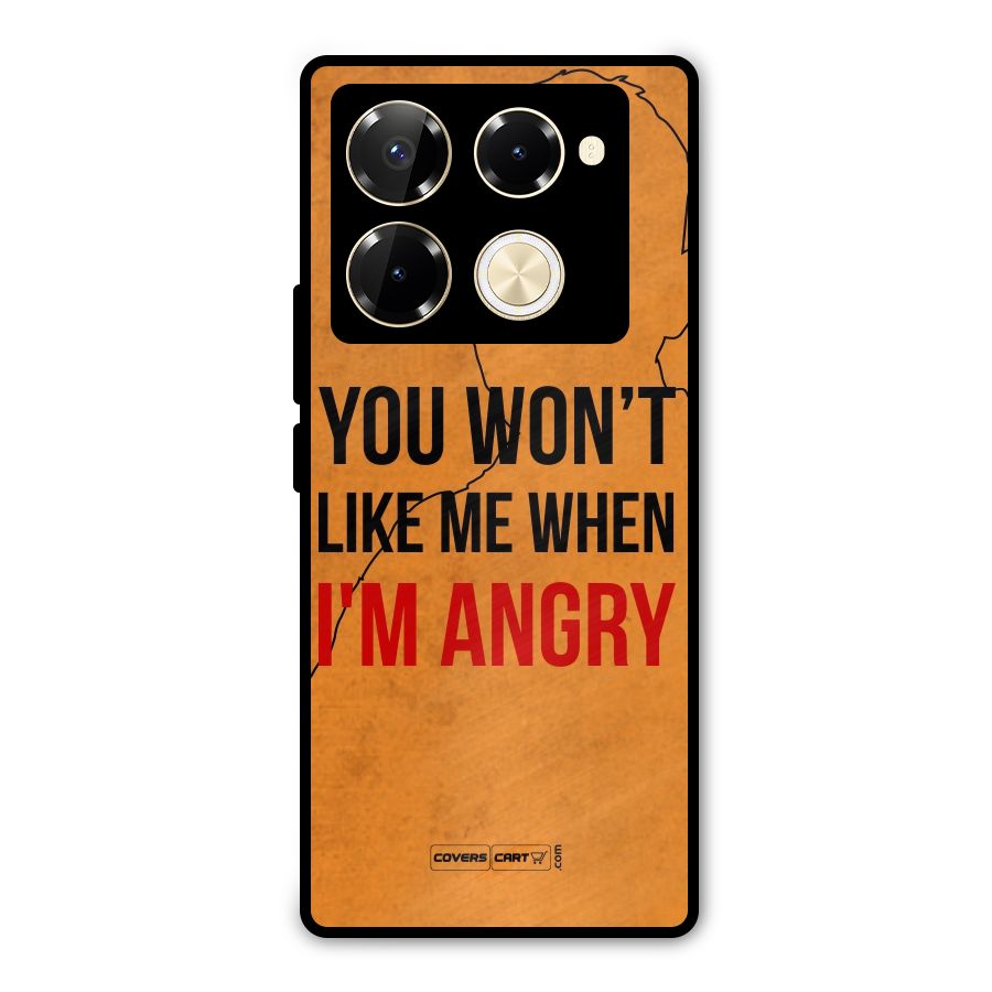 I m Angry Metal Back Case for Infinix Note 40 Pro Plus