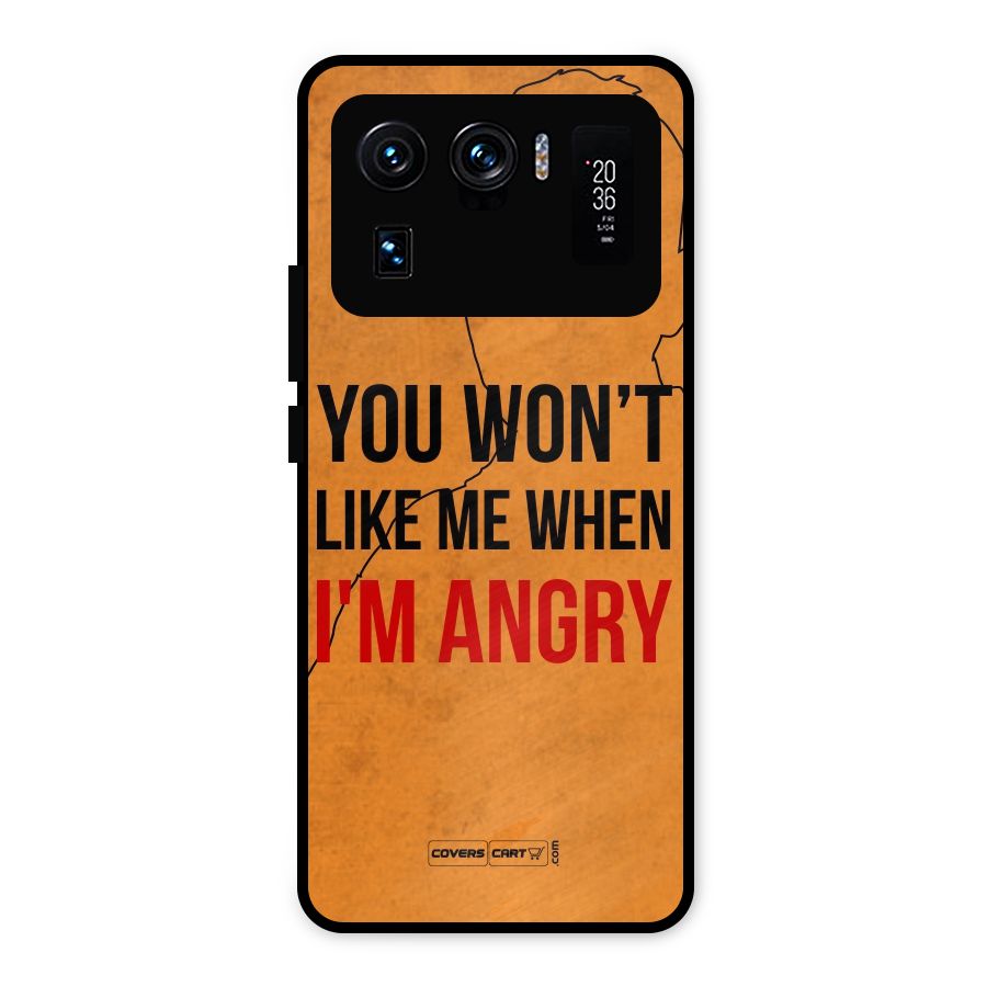 I m Angry Metal Back Case for Mi 11 Ultra