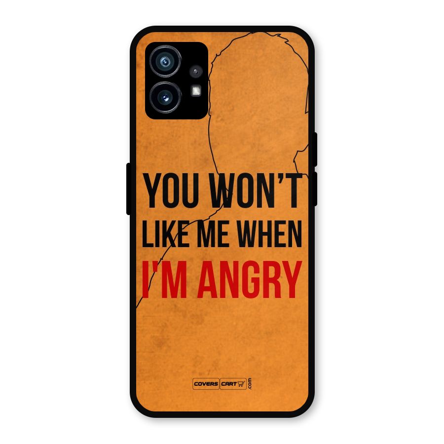 I m Angry Metal Back Case for Nothing Phone 1