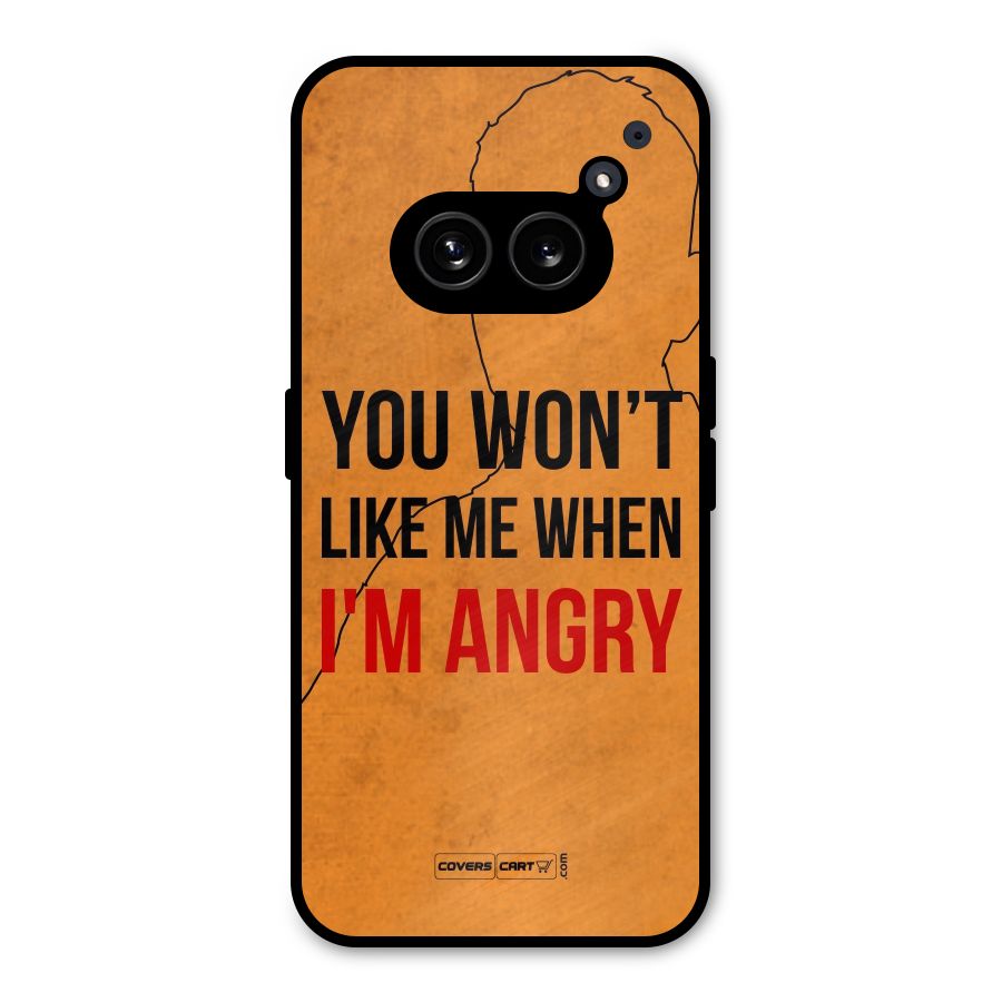 I m Angry Metal Back Case for Nothing Phone 2a Plus