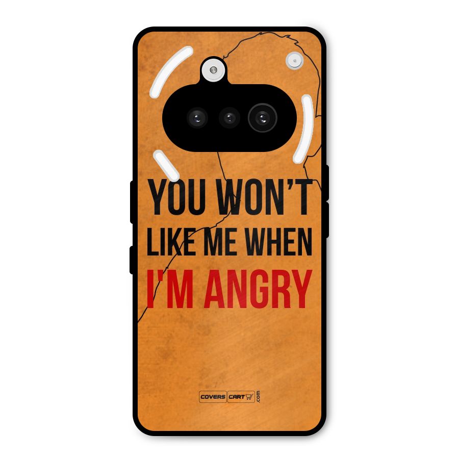 I m Angry Metal Back Case for Nothing Phone 3a