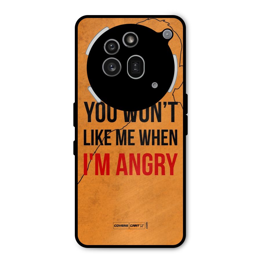 I m Angry Metal Back Case for Nothing Phone 3a Pro