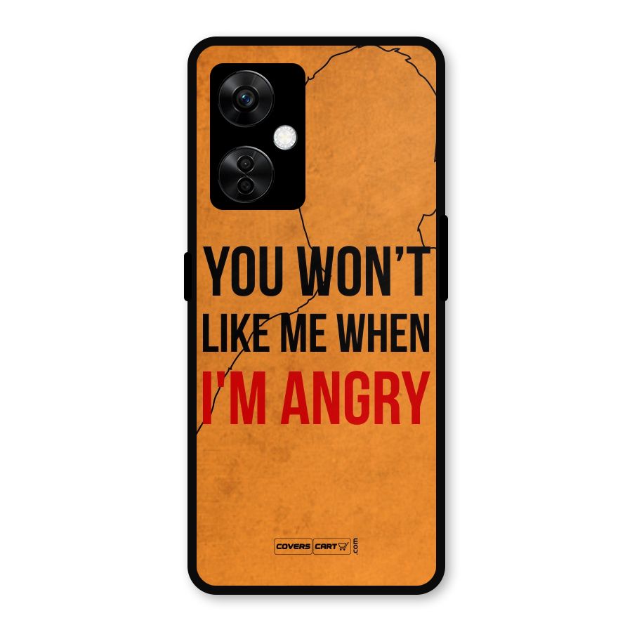 I m Angry Metal Back Case for OnePlus Nord CE 3 Lite