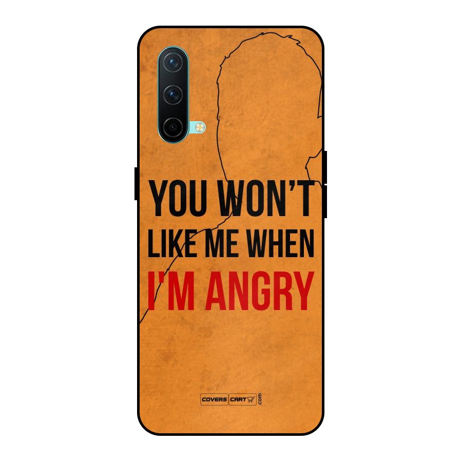 I m Angry Metal Back Case for OnePlus Nord CE 5G