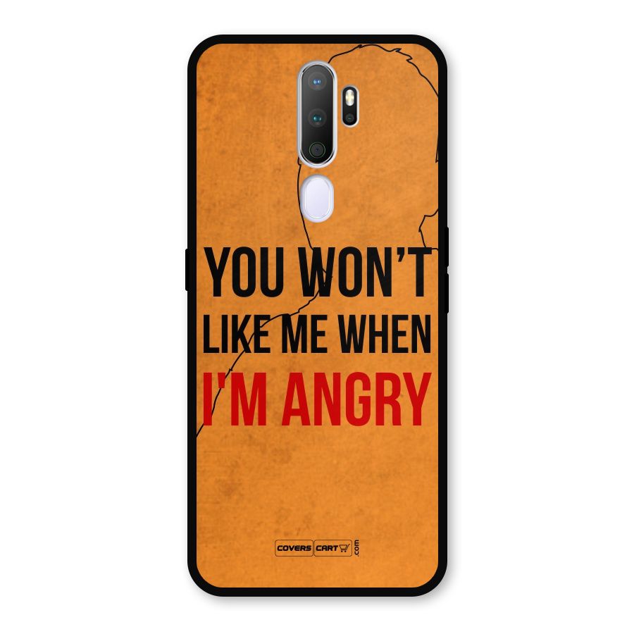 I m Angry Metal Back Case for Oppo A9 (2020)
