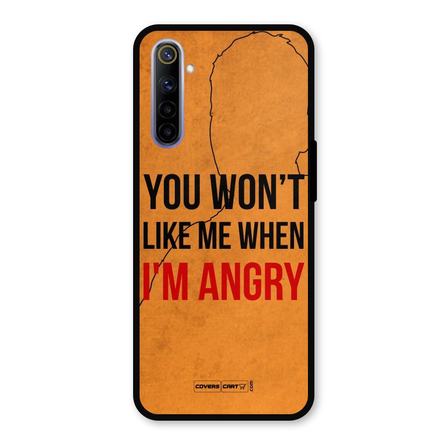 I m Angry Metal Back Case for Realme 6i