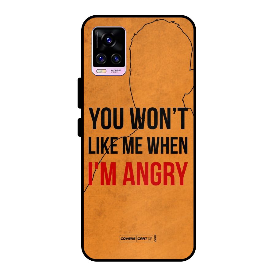 I m Angry Metal Back Case for Vivo V20 Pro