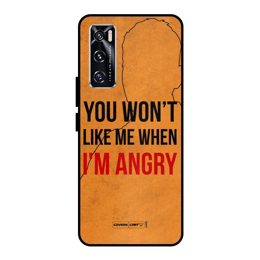 I m Angry Metal Back Case for Vivo V20 SE