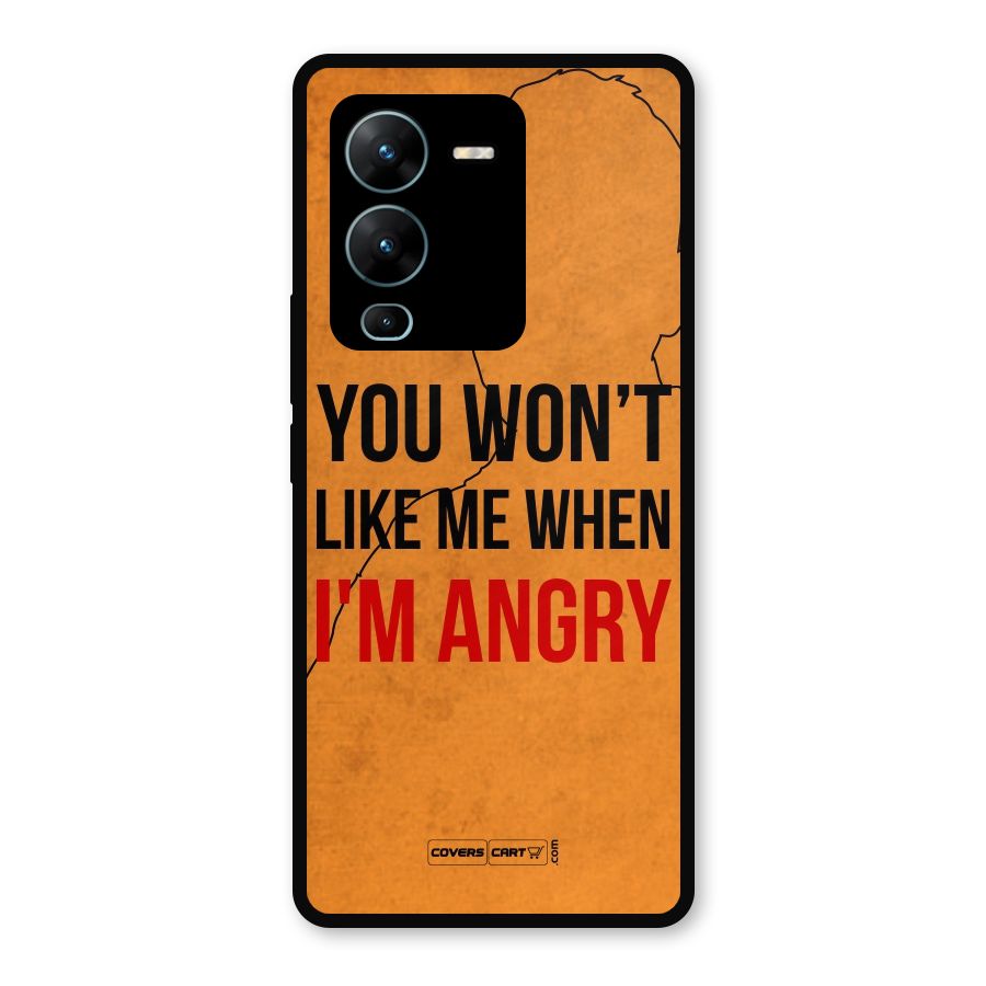 I m Angry Metal Back Case for Vivo V25 Pro