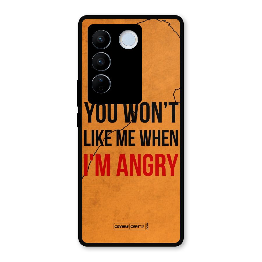 I m Angry Metal Back Case for Vivo V27