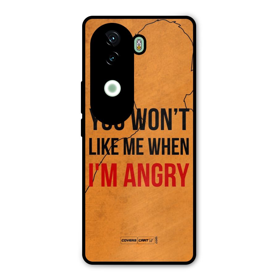 I m Angry Metal Back Case for Vivo V40e