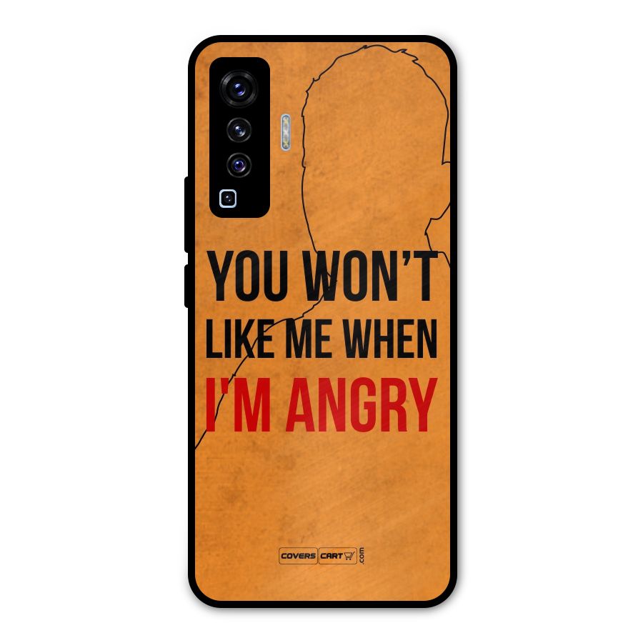 I m Angry Metal Back Case for Vivo X50