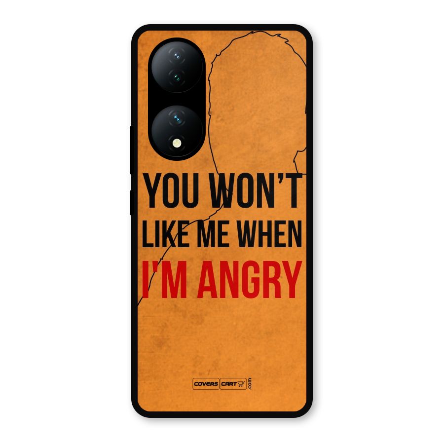I m Angry Metal Back Case for Vivo Y100a