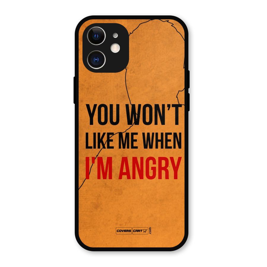 I m Angry Metal Back Case for iPhone 12