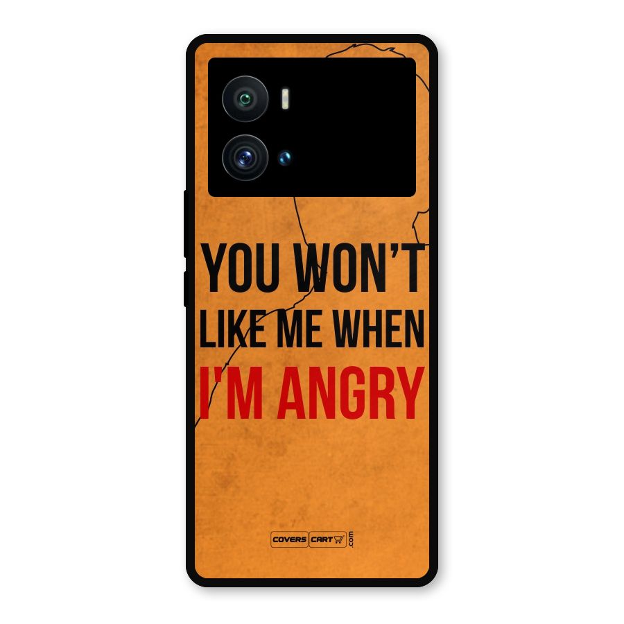 I m Angry Metal Back Case for iQOO 9 Pro