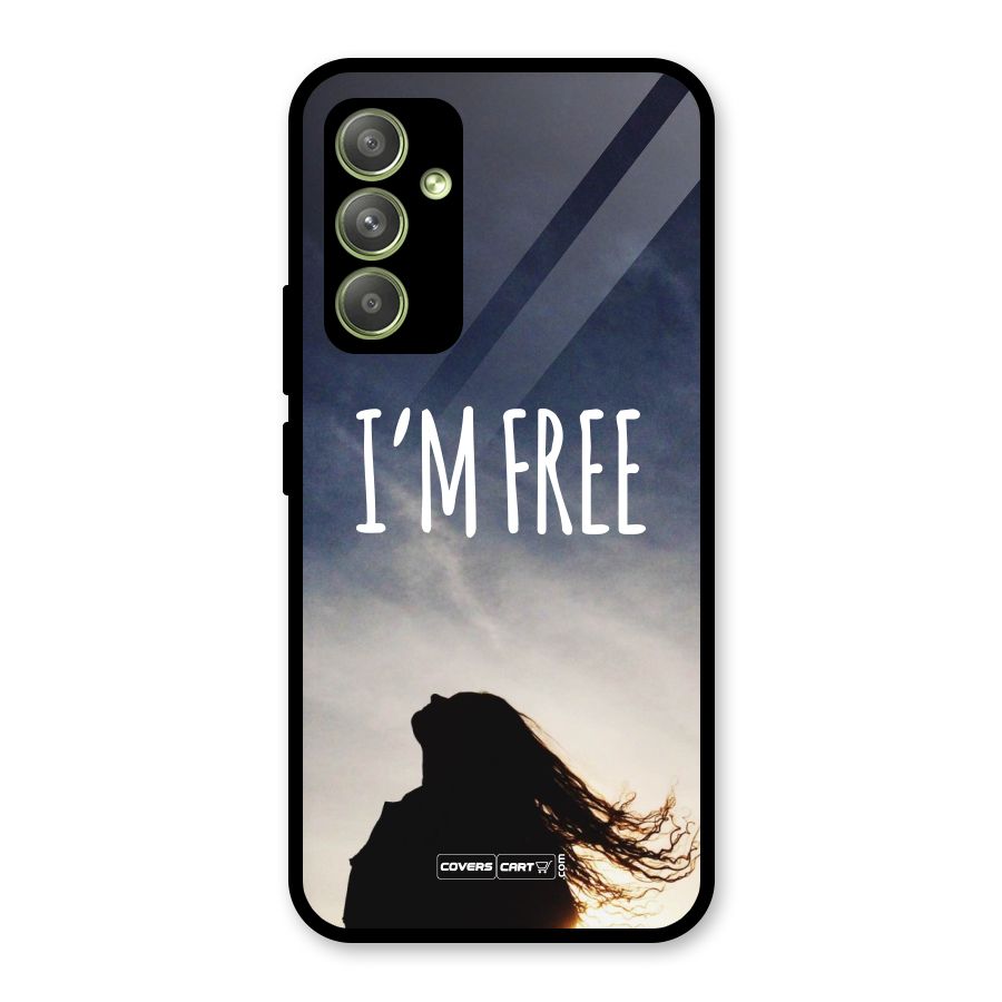 I m Free Glass Back Case for Galaxy A54