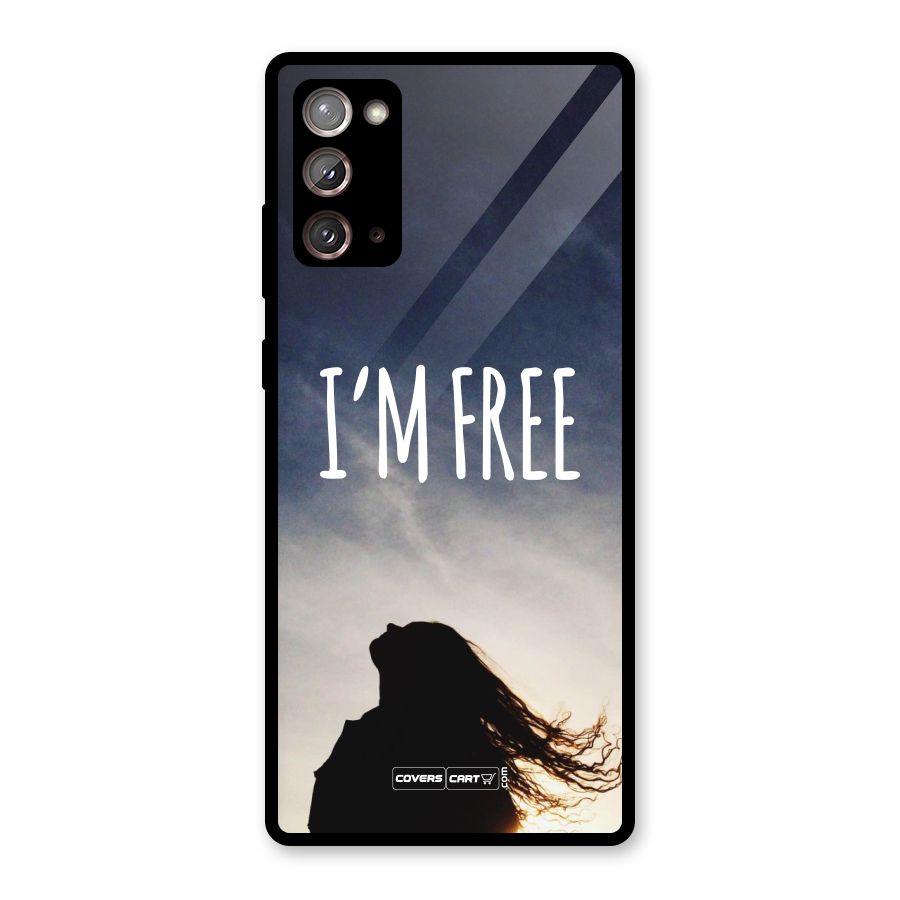 I m Free Glass Back Case for Galaxy Note 20