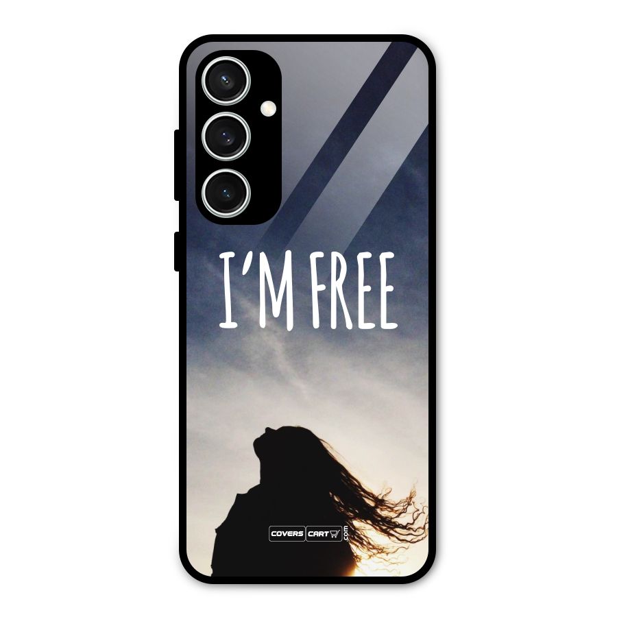 I m Free Glass Back Case for Galaxy S23 FE