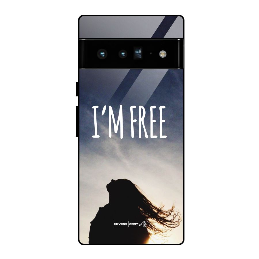 I m Free Glass Back Case for Google Pixel 6 Pro