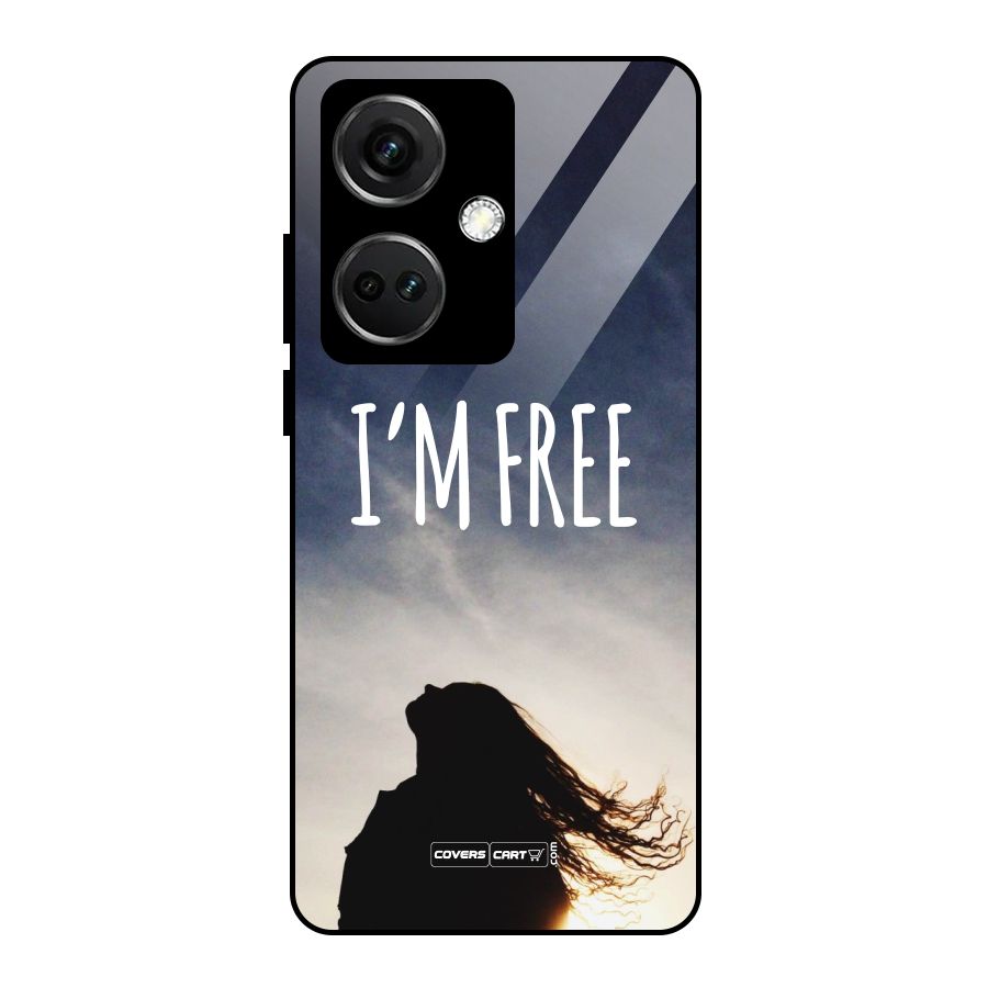 I m Free Glass Back Case for OnePlus Nord CE 3 5G