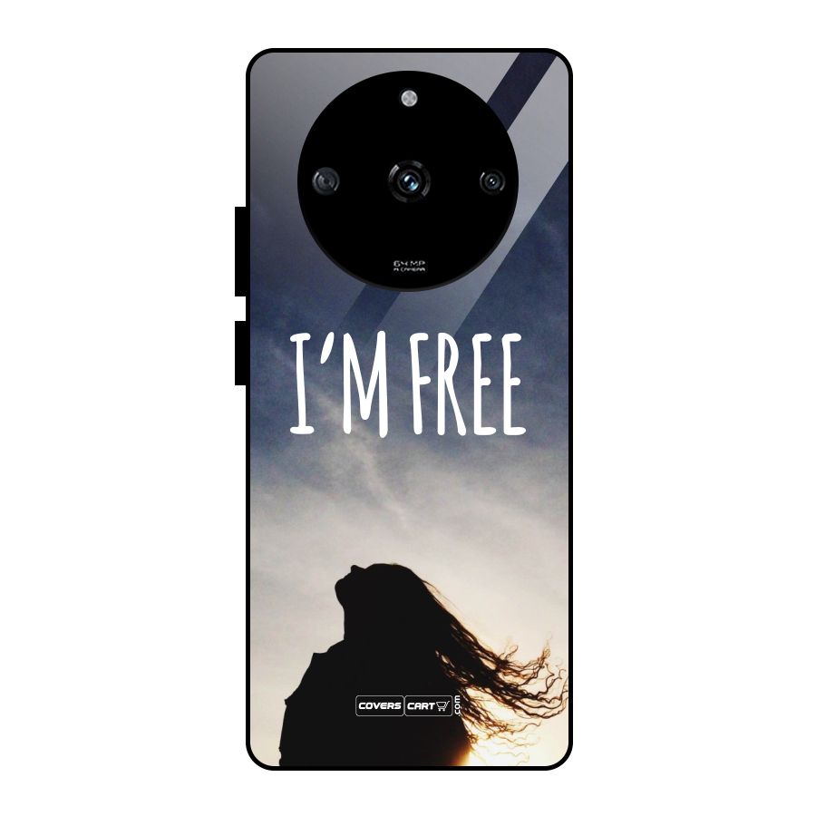 I m Free Glass Back Case for Realme Narzo 60 5G