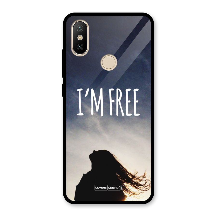 I m Free Glass Back Case for Redmi A2