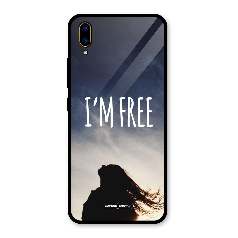 I m Free Glass Back Case for Vivo V11 Pro