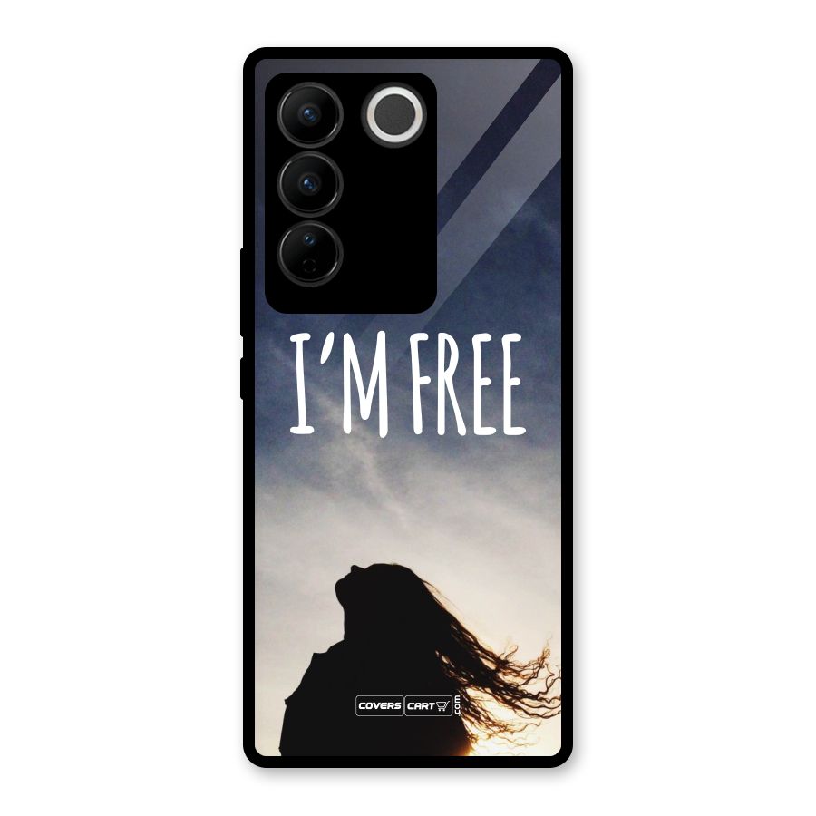 I m Free Glass Back Case for Vivo V27