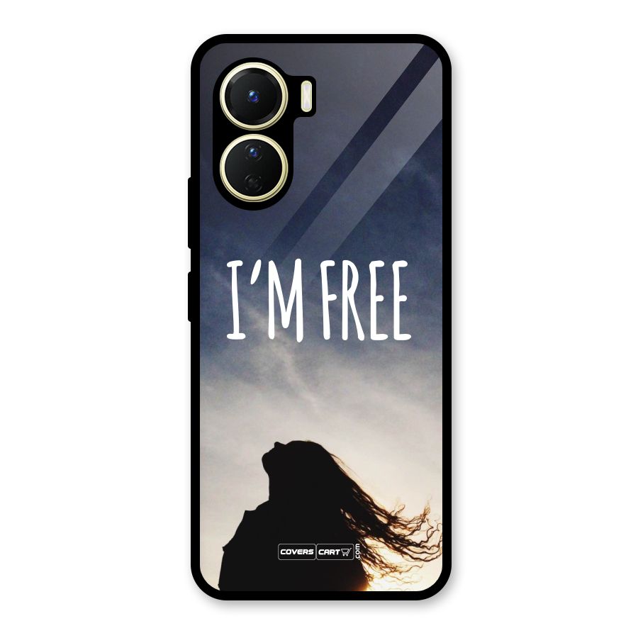 I m Free Glass Back Case for Vivo Y16