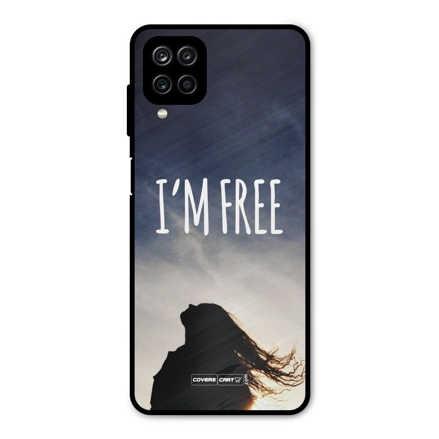 I m Free Metal Back Case for Galaxy A12