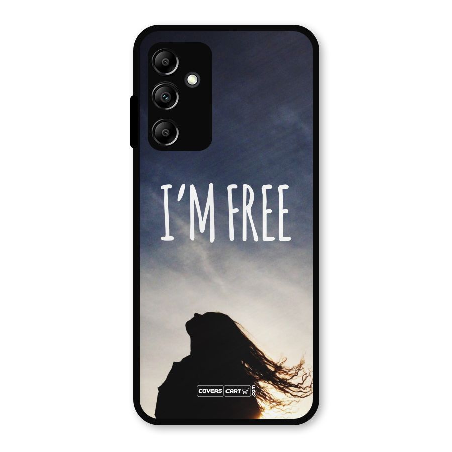 I m Free Metal Back Case for Galaxy A14 5G