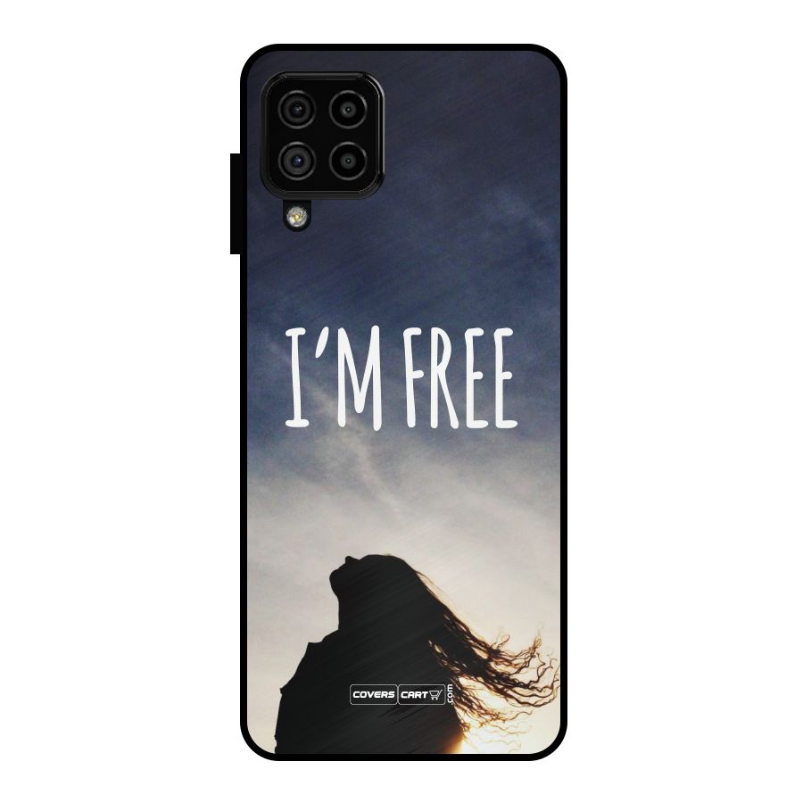 I m Free Metal Back Case for Galaxy A22 4G