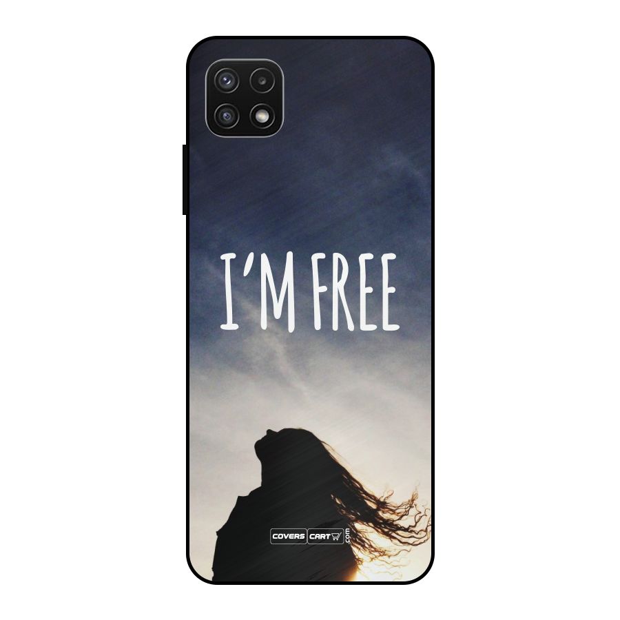 I m Free Metal Back Case for Galaxy A22 5G