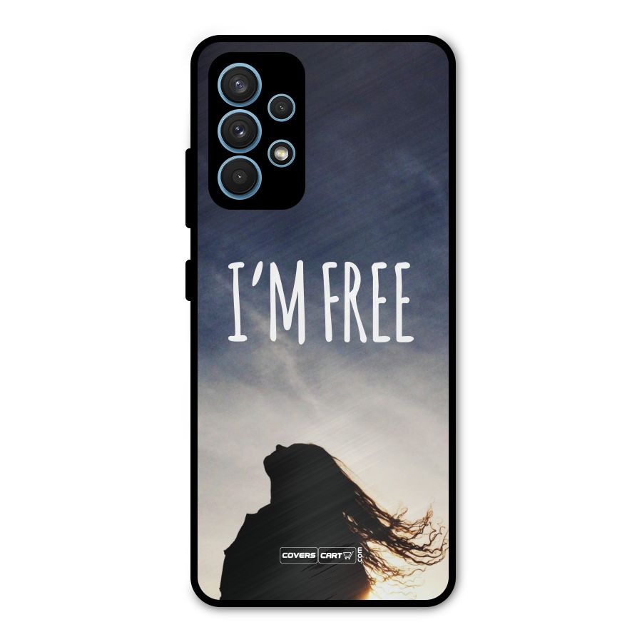 I m Free Metal Back Case for Galaxy A32