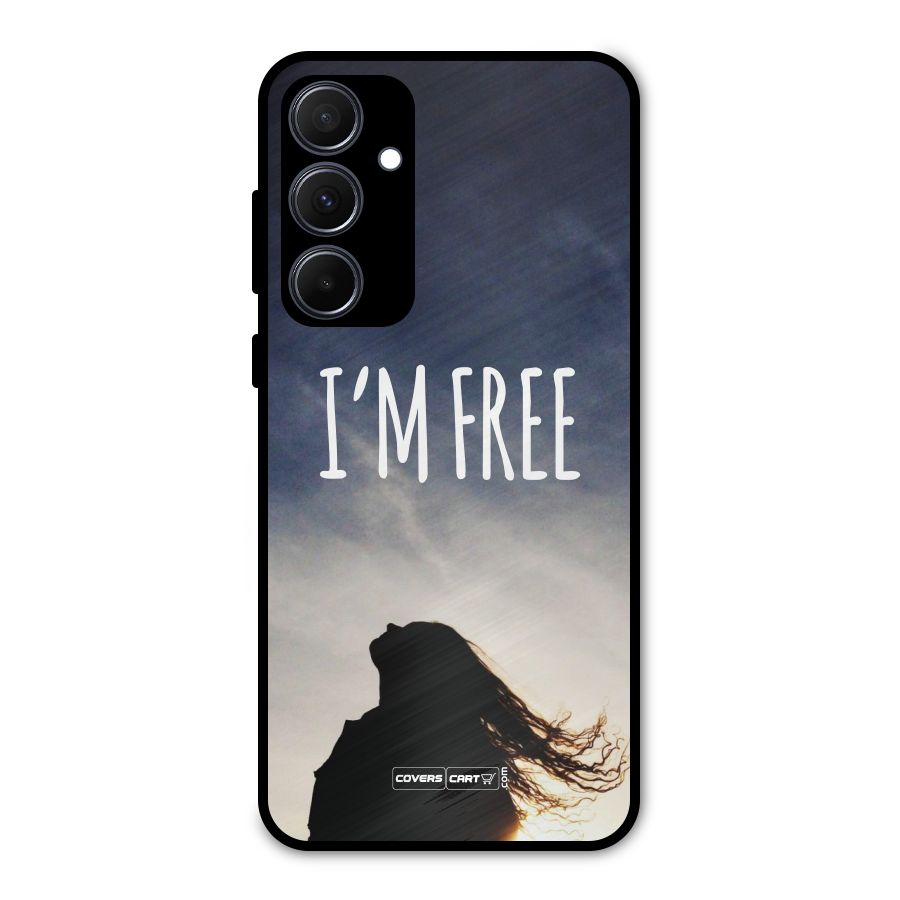 I m Free Metal Back Case for Galaxy A35