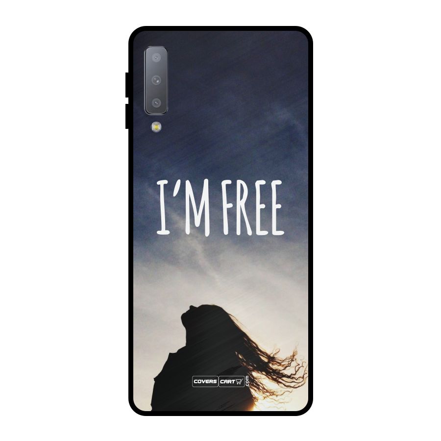 I m Free Metal Back Case for Galaxy A7 (2018)