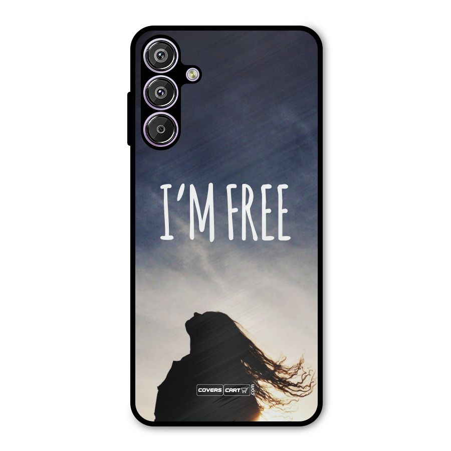 I m Free Metal Back Case for Galaxy M15