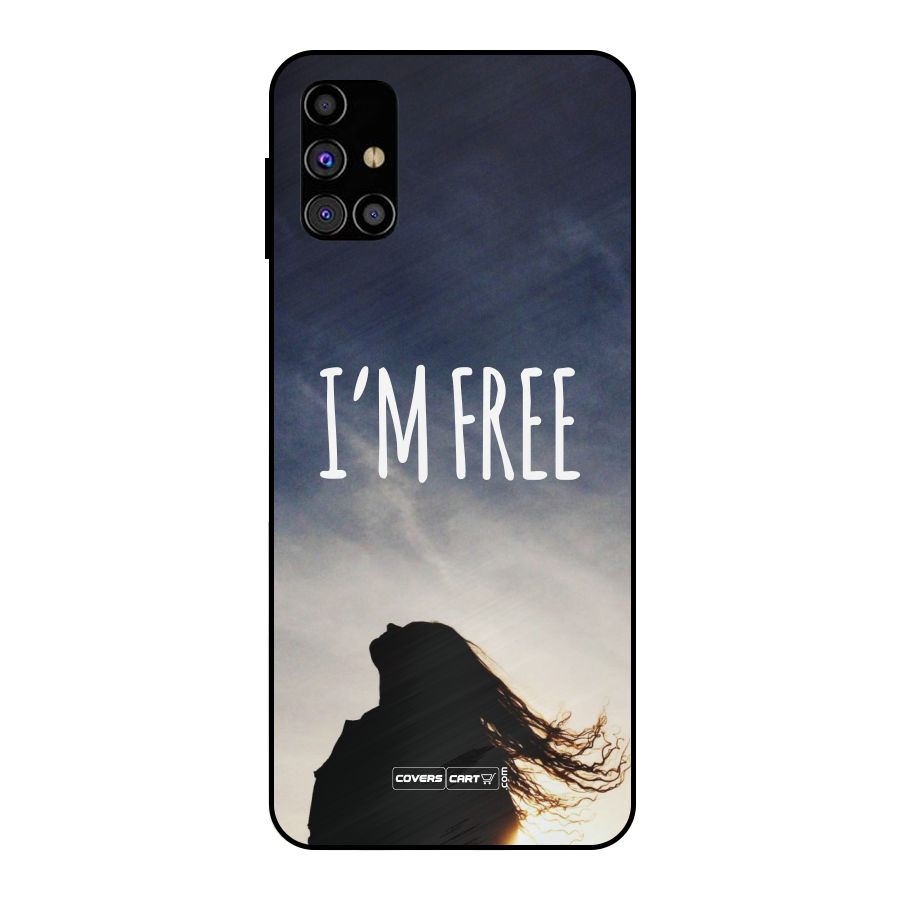 I m Free Metal Back Case for Galaxy M31s
