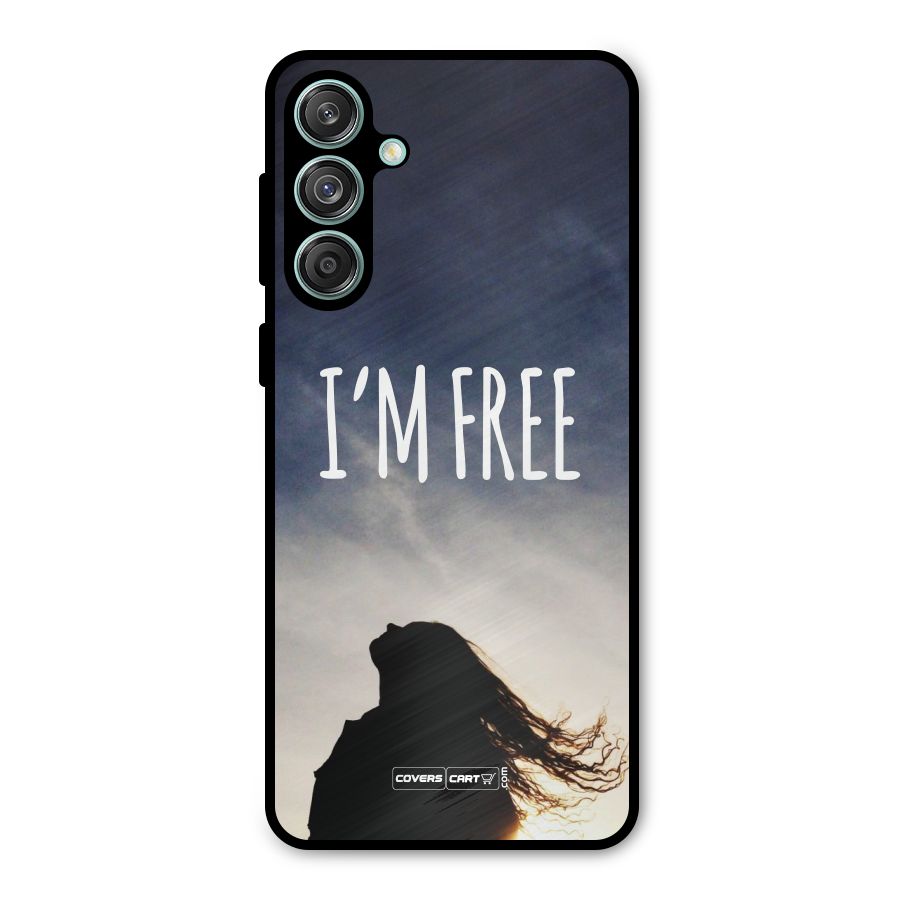 I m Free Metal Back Case for Galaxy M55 5G