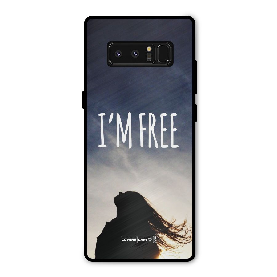 I m Free Metal Back Case for Galaxy Note 8