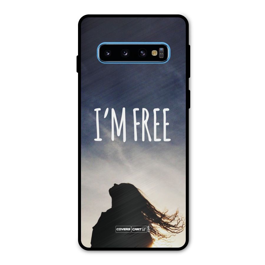 I m Free Metal Back Case for Galaxy S10