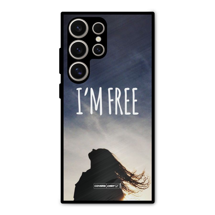 I m Free Metal Back Case for Galaxy S24 Ultra