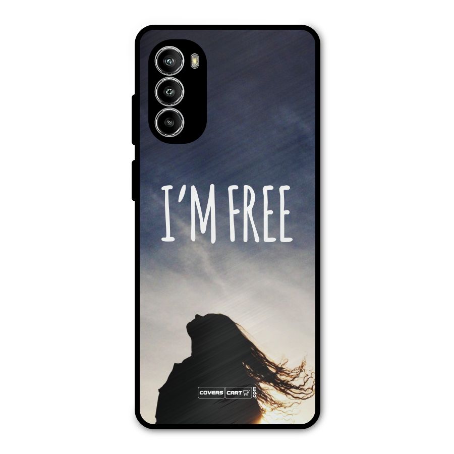 I m Free Metal Back Case for Moto G52