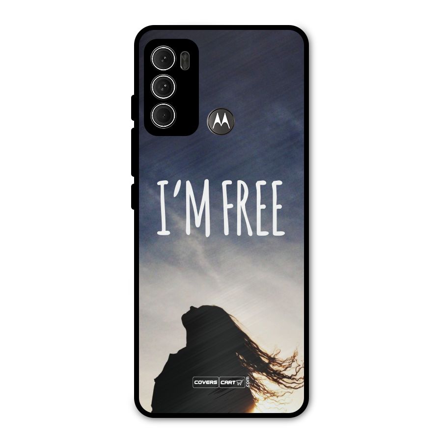 I m Free Metal Back Case for Moto G60