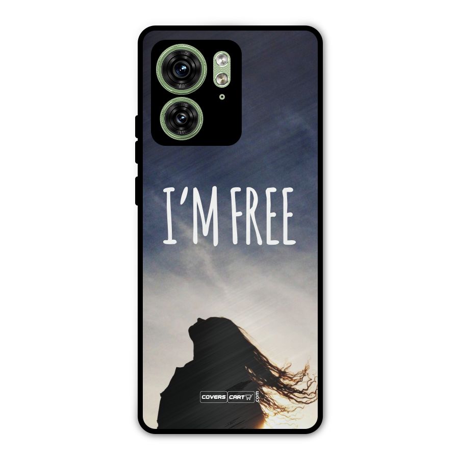 I m Free Metal Back Case for Motorola Edge 40 5G