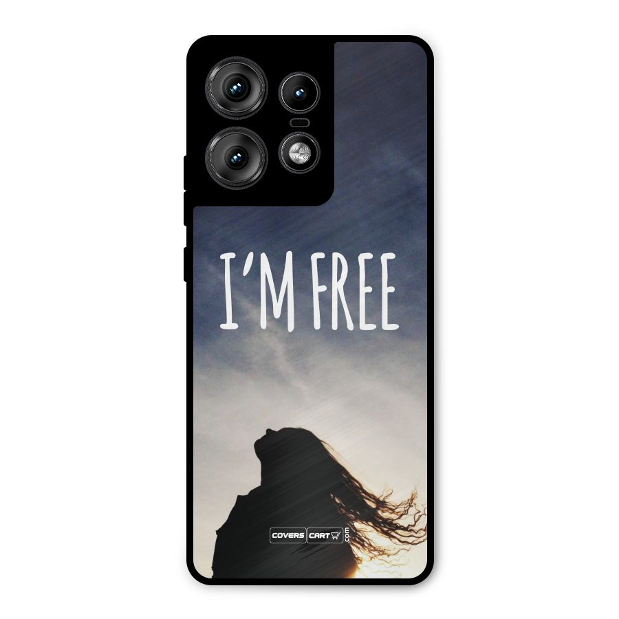 I m Free Metal Back Case for Motorola Edge 50 Pro